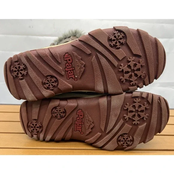 PAJAR Adelaide Women's Snow Boots Waterproof Brown/Gray Size 8-8.5 - Picture 8 of 10